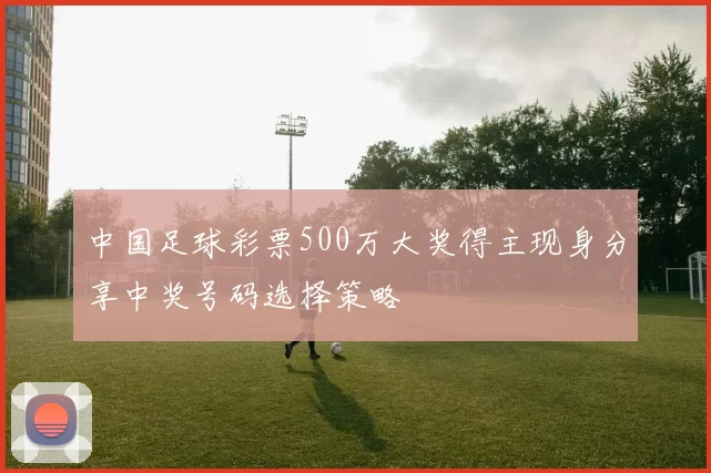 中国足球彩票500万大奖得主现身分享中奖号码选择策略