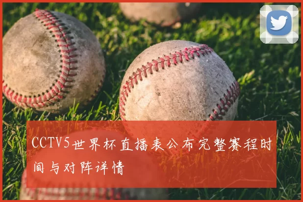 CCTV5世界杯直播表公布完整赛程时间与对阵详情